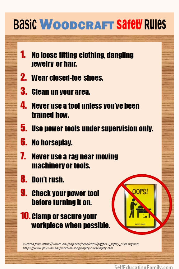 image basic safety rules wood