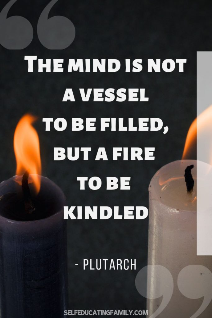 image quote plutarch for always keep learning