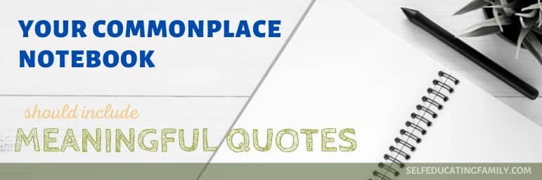 Commonplace Notebook header image