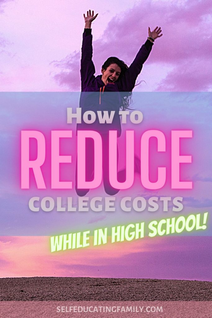 reduce college costs in high school pin