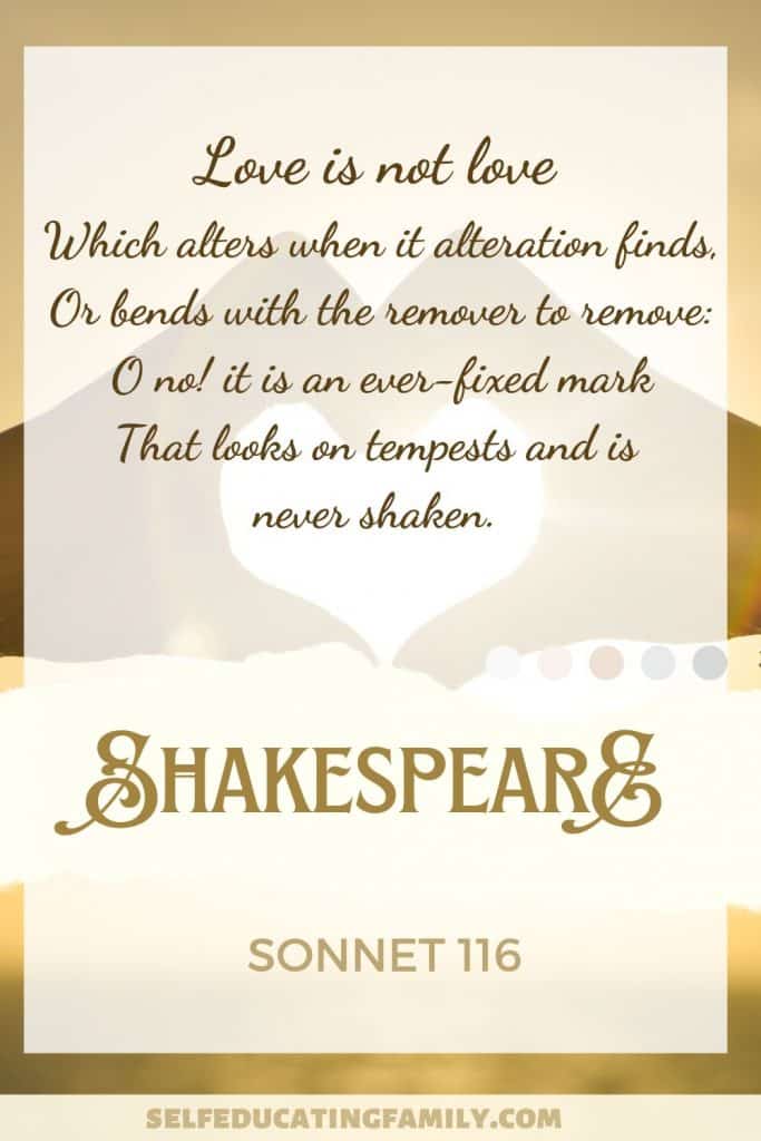 Shakespeare quote on love