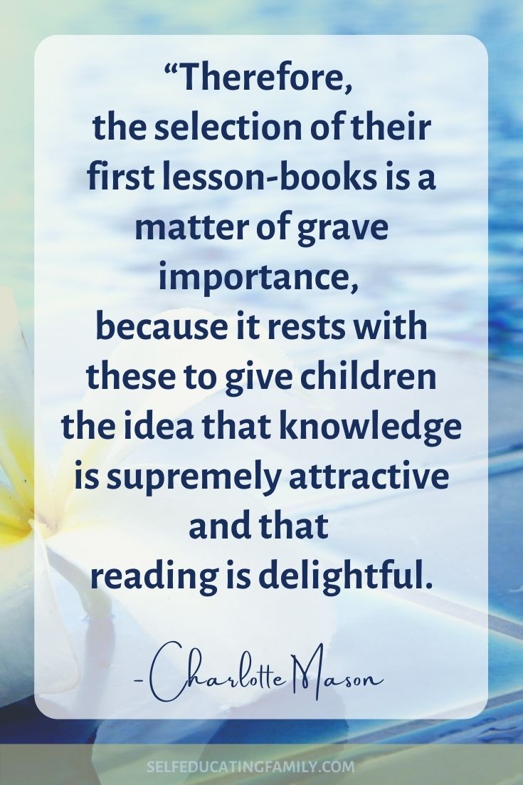 Image of Charlotte Mason quotes: ...knowledge is supremely attractive and reading is delightful