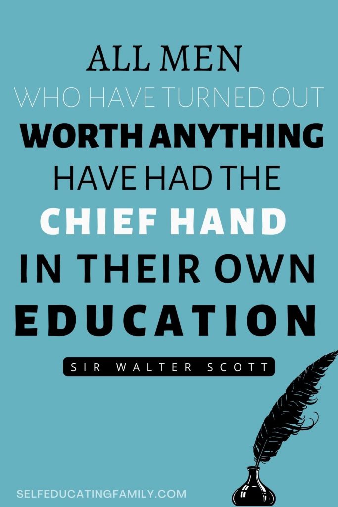 quote sir walter scott on education