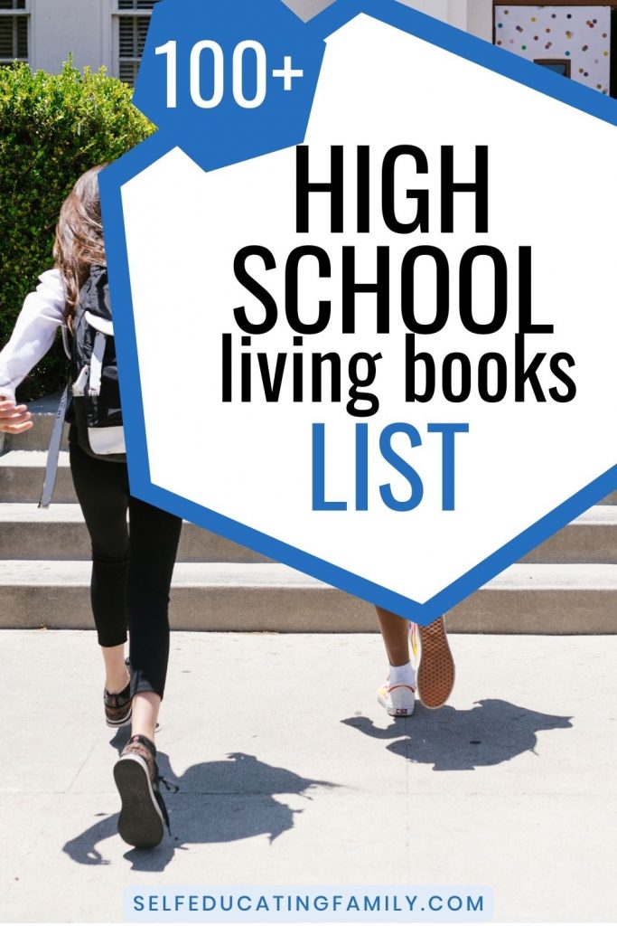 kids walking into school saying "100+ high school living books"