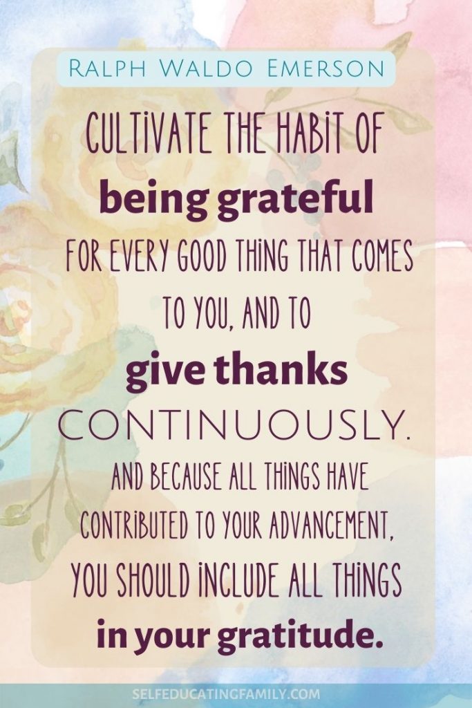 quote from Emerson on gratitude