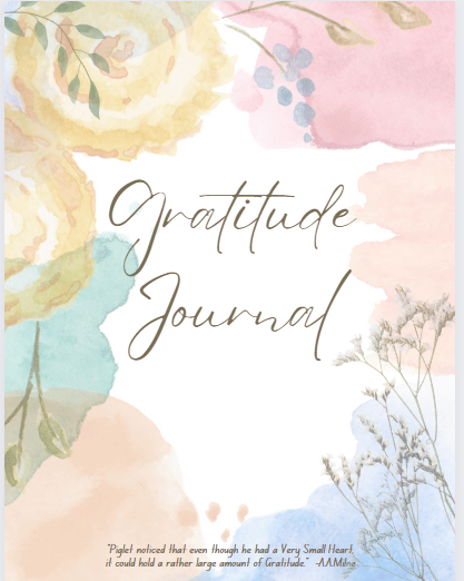 cover image watercolor gratitude journal