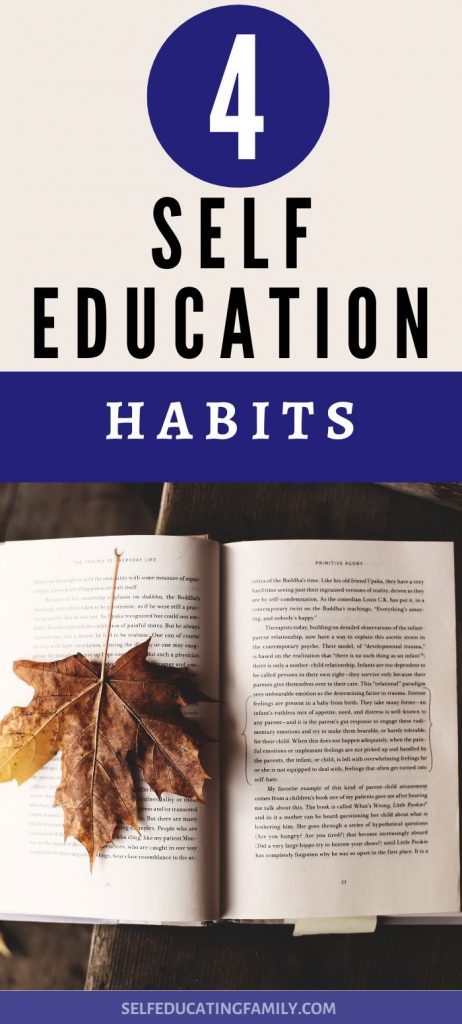 open book "4 self education habits"