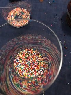 sprinkles in cup