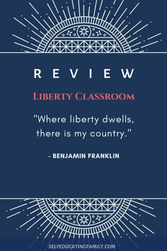 blue background with text liberty classroom review