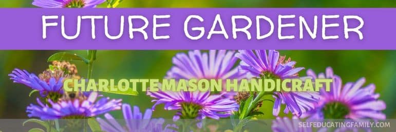 purple flowers with words future gardener