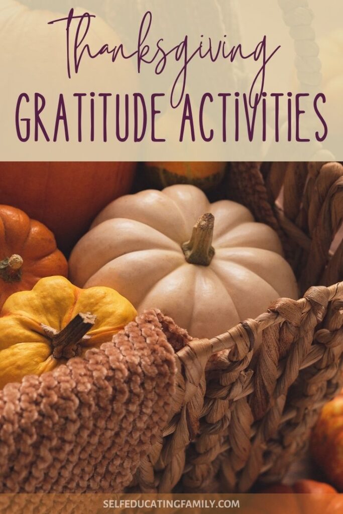 pumpkins with words thanksgiving gratitude activities