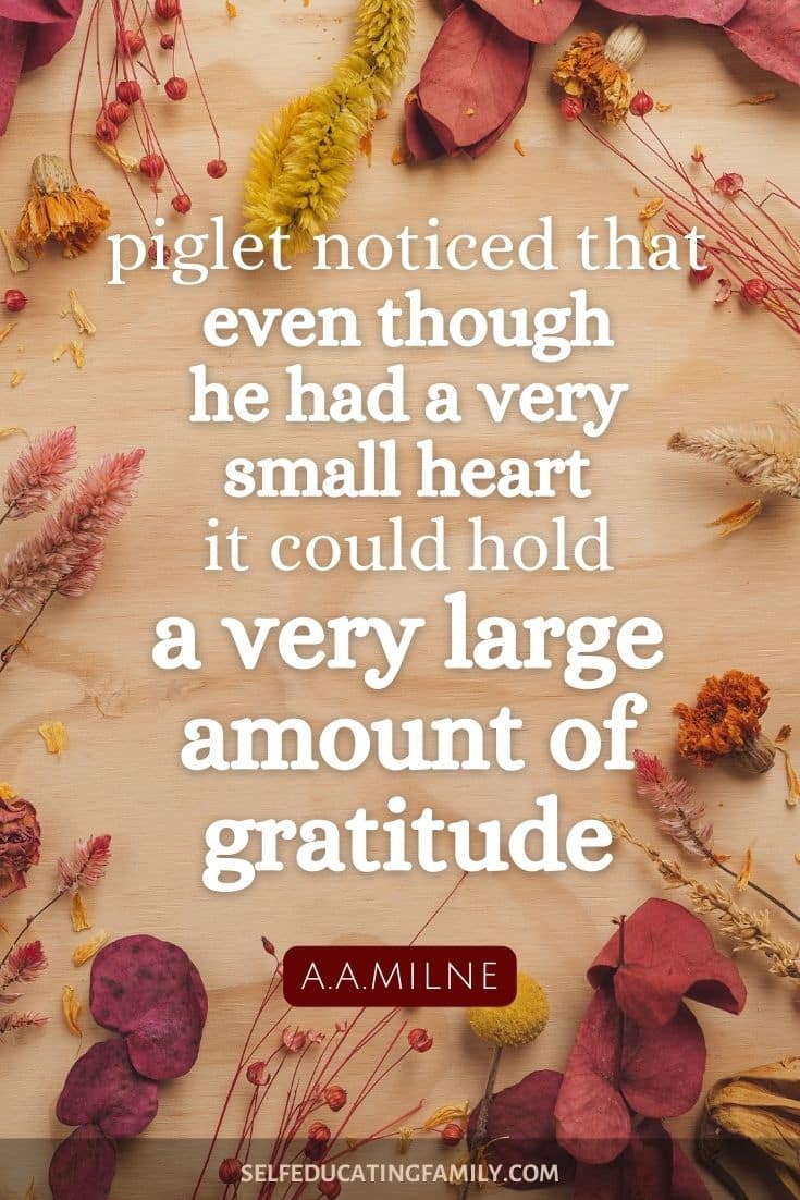 Thanksgiving Copywork with Gratitude | Self Educating Family