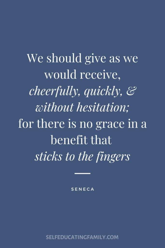 giving quote by seneca