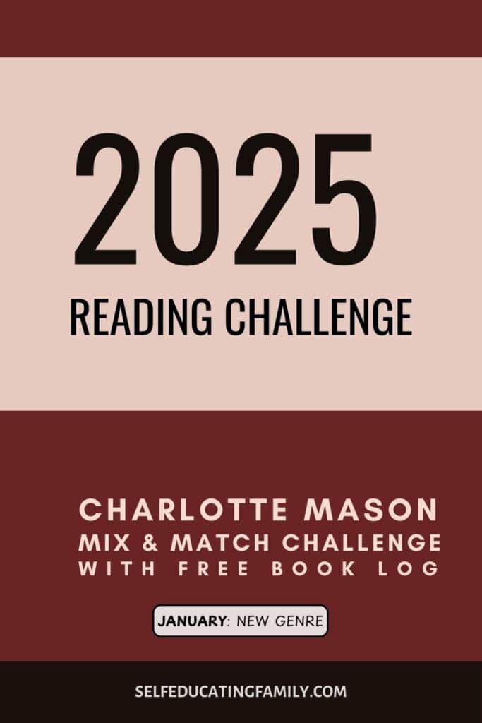 maroon and pink reading challenge 2025 sign