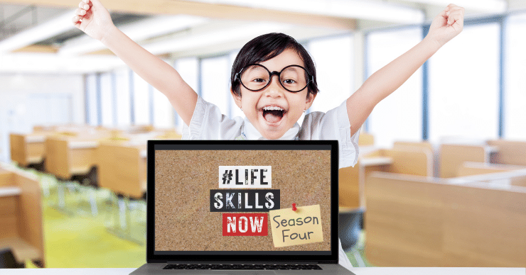 Life Skills Now Season 4 Billboard with kid expressing glee