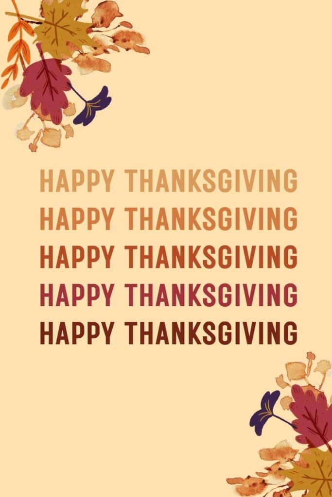 leaf graphics with happy thanksgiving written 5x