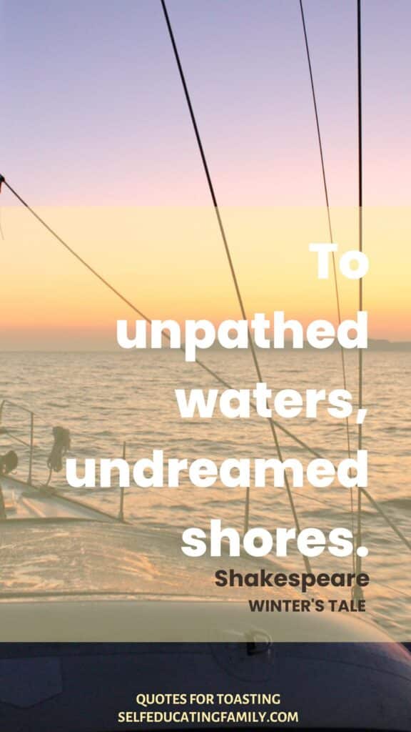 horizon from ship bow