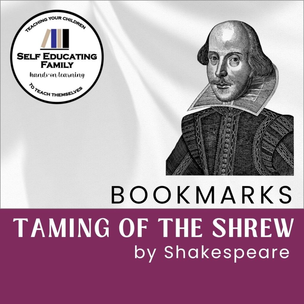 black and white line drawing of Shakespeare