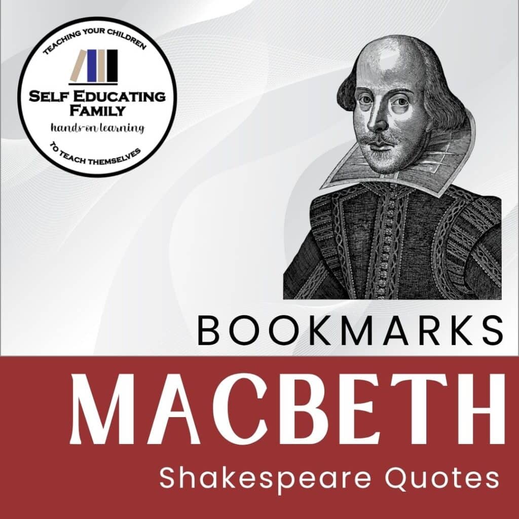 black and white line drawing of Shakespeare
