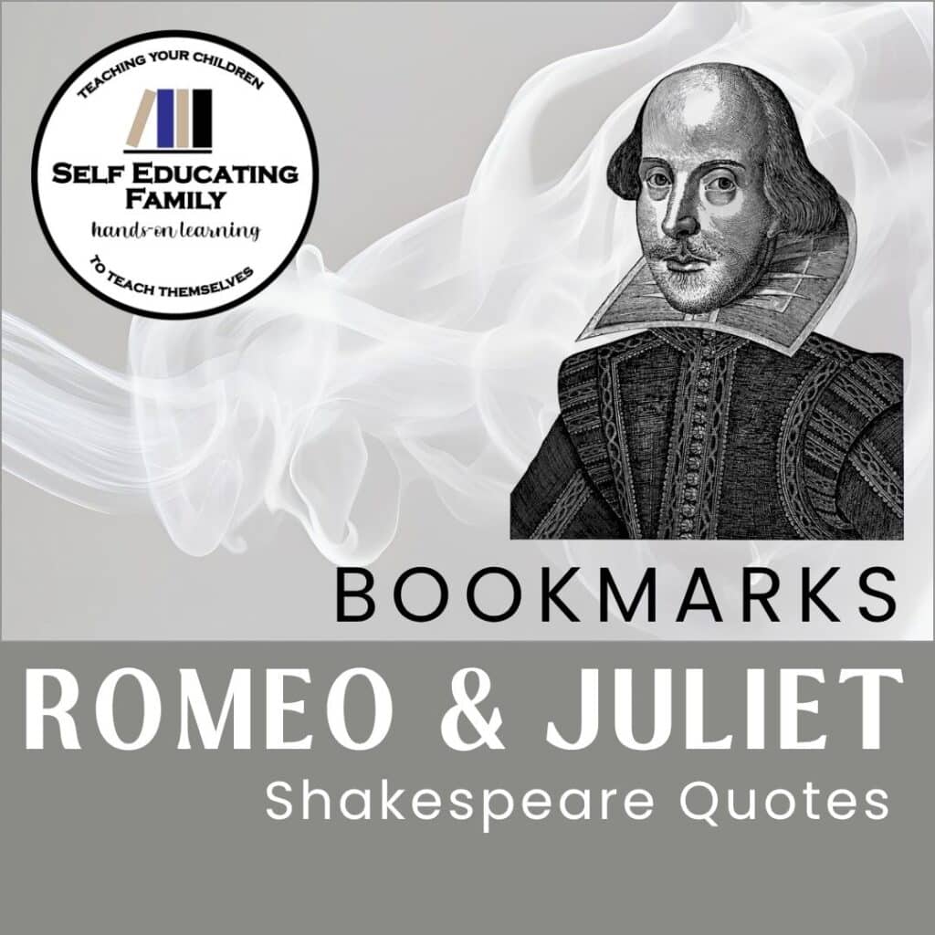 black and white line drawing of Shakespeare